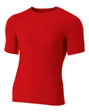 A4 SHORT SLEEVE COMPRESSION CREW - Team360sports.com