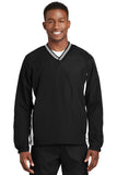 Sport-Tek® Tipped V-Neck Raglan Wind Shirt. JST62