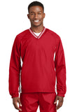 Sport-Tek® Tipped V-Neck Raglan Wind Shirt. JST62