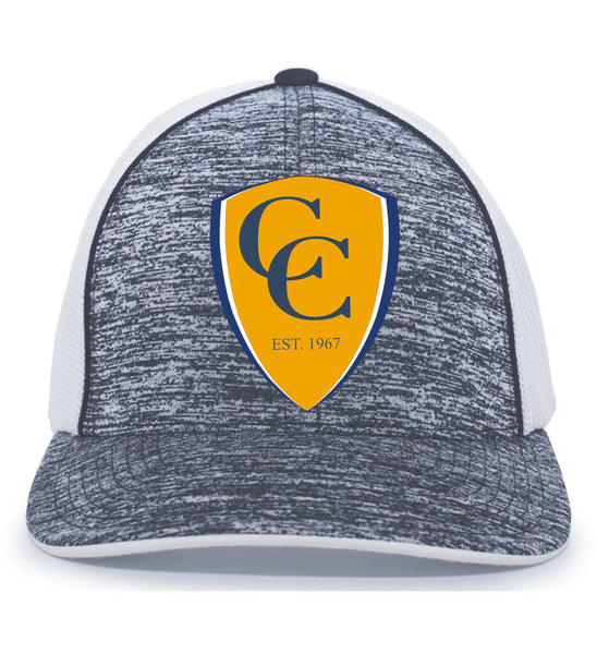 C & C AGGRESSIVE HEATHER TRUCKER FLEXFIT® CAP