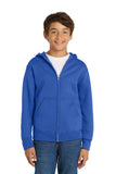 Port & Company® - Youth Core Fleece Full-Zip Hooded Sweatshirt.  PC90YZH