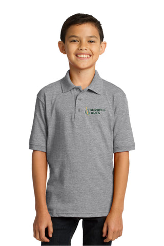 Burrell Arts Youth Core Blend Jersey Knit Polo.