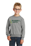 Burrell Arts Youth Core Fleece Crewneck Sweatshirt.