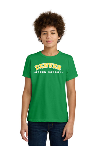 Denver Green Collegiate Unisex CVC Tee. NL6210