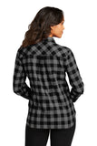 Camisa de franela a cuadros para mujer Port Authority® LW669