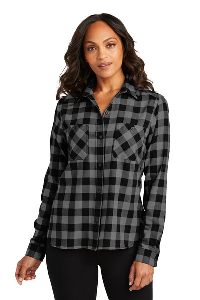 Camisa de franela a cuadros para mujer Port Authority® LW669