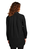 Sobrecamisa de sarga de manga larga Mercer+Mettle™ para mujer MM2021