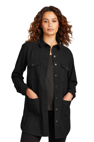 Sobrecamisa de sarga de manga larga Mercer+Mettle™ para mujer MM2021