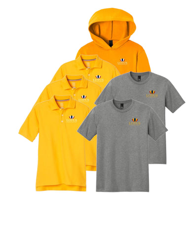 Lotus 2026 Pre-K Uniform Package