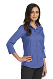 Red House®  Ladies 3/4-Sleeve Nailhead Non-Iron Shirt. RH690