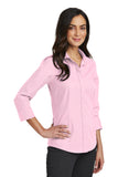 Red House®  Ladies 3/4-Sleeve Nailhead Non-Iron Shirt. RH690