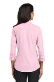 Red House®  Ladies 3/4-Sleeve Nailhead Non-Iron Shirt. RH690