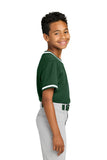 Camiseta de béisbol de malla resistente con cuello en V Sport-Tek® para jóvenes YST221