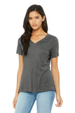 BELLA+CANVAS ® Women's Relaxed Jersey Short Sleeve V-Neck Tee. BC6405