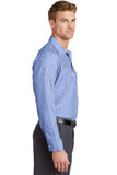 Red Kap® Long Size, Long Sleeve Striped Industrial Work Shirt. CS10LONG