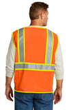 CornerStone ® ANSI 107 Class 2 Surveyor Zippered Two-Tone Vest. CSV105