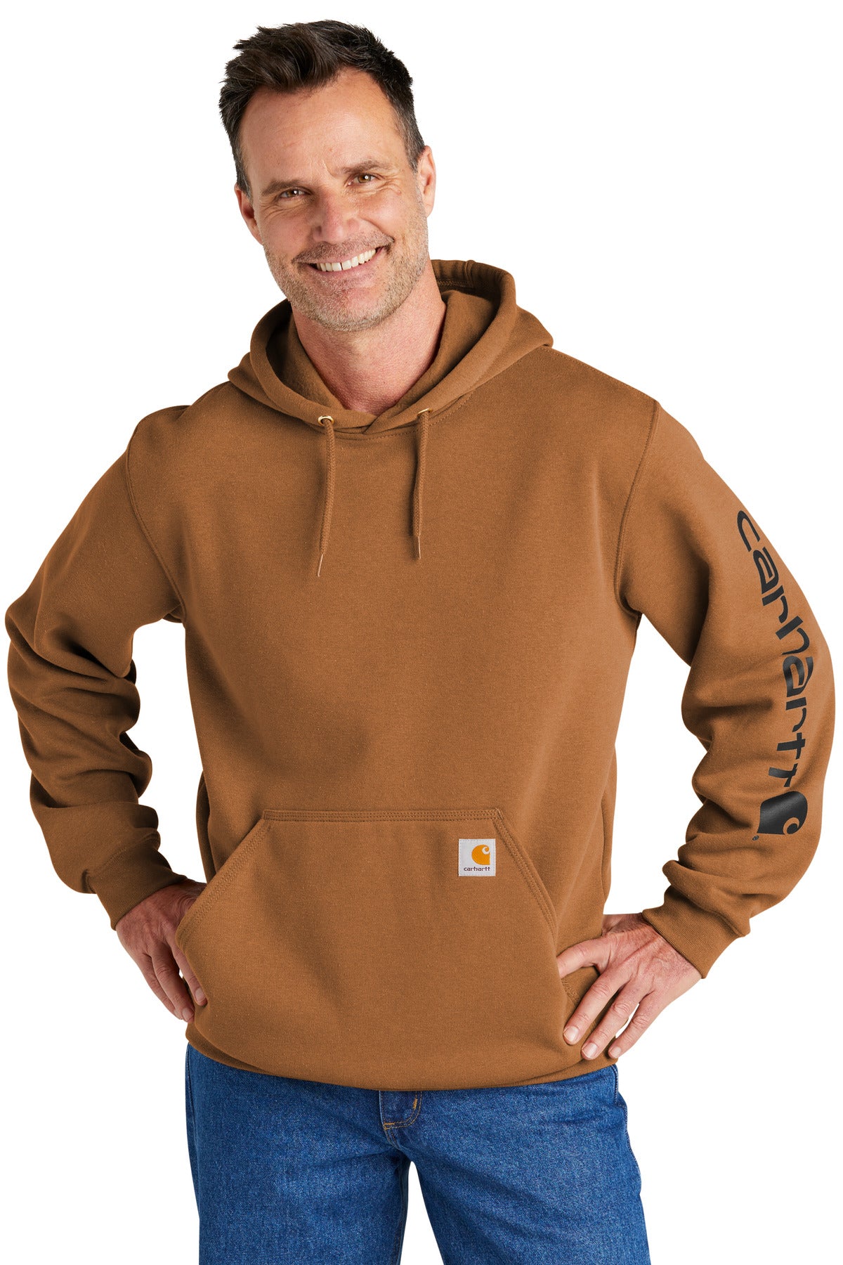 Carhartt® Midweight Hooded Logo Sweatshirt CTK288 – Team360sports.com