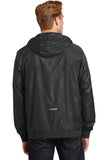 Sport-Tek® Embossed Hooded Wind Jacket. JST53