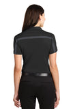 Port Authority® Ladies Silk Touch™ Performance Colorblock Stripe Polo. L547