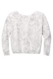 Port & Company® Ladies Beach Wash® Cloud Tie-Dye V-Neck Sweatshirt LPC140V