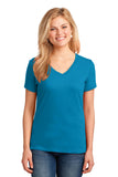 Port & Company® Ladies Core Cotton V-Neck Tee. LPC54V