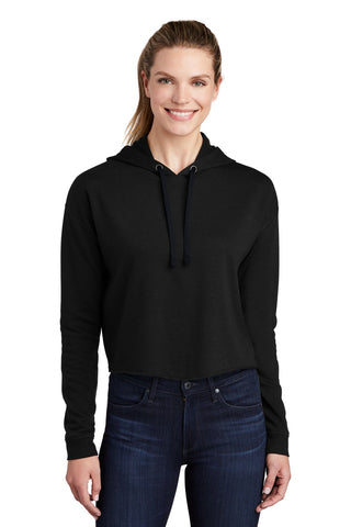 Sport-Tek ® Ladies PosiCharge ® Tri-Blend Wicking Fleece Crop Hooded Pullover LST298