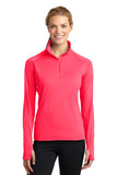 Sport-Tek® Ladies Sport-Wick® Stretch 1/2-Zip Pullover. LST850