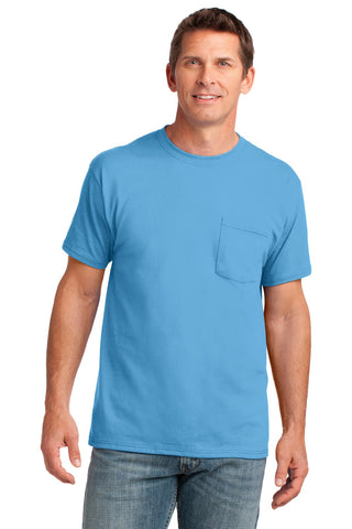 Port & Company® Core Cotton Pocket Tee. PC54P