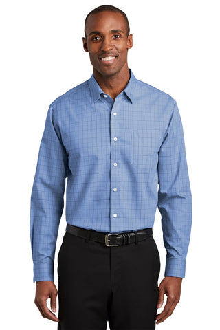 Red House® Windowpane Plaid Non-Iron Shirt. RH70