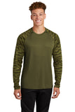 Sport-Tek® Drift Camo Colorblock Long Sleeve Tee ST376LS