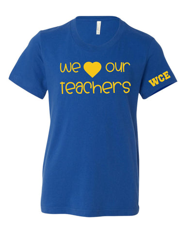 WCE Love Teachers Royal Tri-Blend Shirt