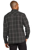 Port Authority® Long Sleeve Ombre Plaid Shirt W672