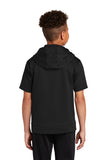 Sport-Tek ® Youth Sport-Wick ® Fleece Short Sleeve Hooded Pullover. YST251